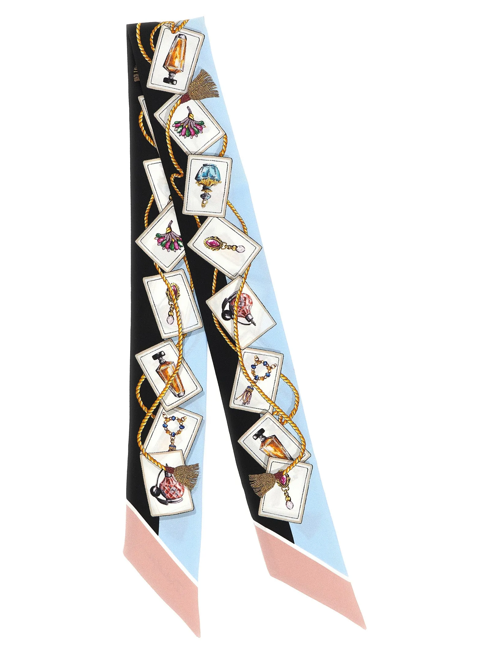 Silk Bandeau Scarves And Foulards Light Blue sold by Wanan Luxury product image thumbnail 2