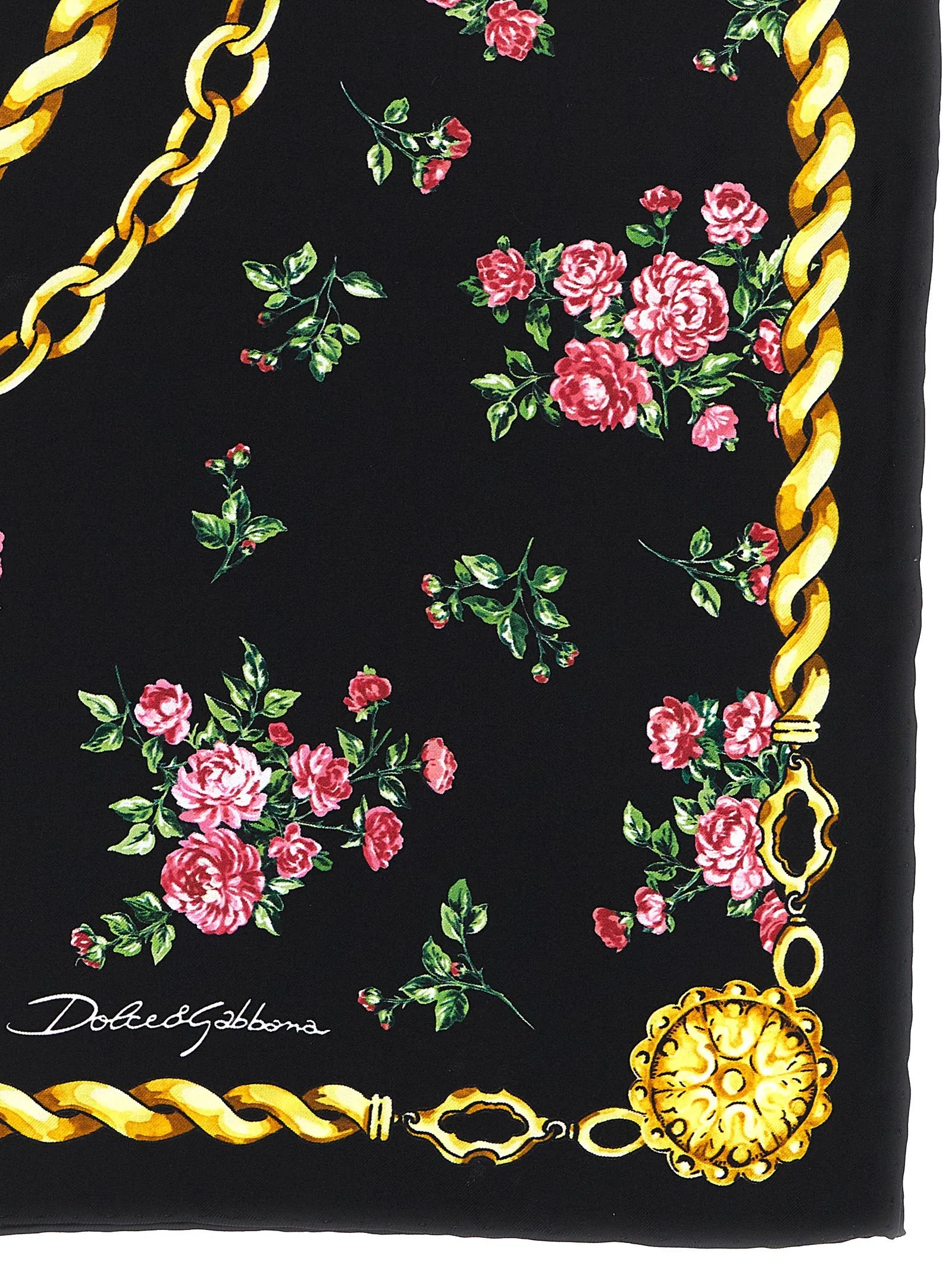 Mazzolini Di Rose Scarves And Foulards Black sold by Wanan Luxury product image thumbnail 2