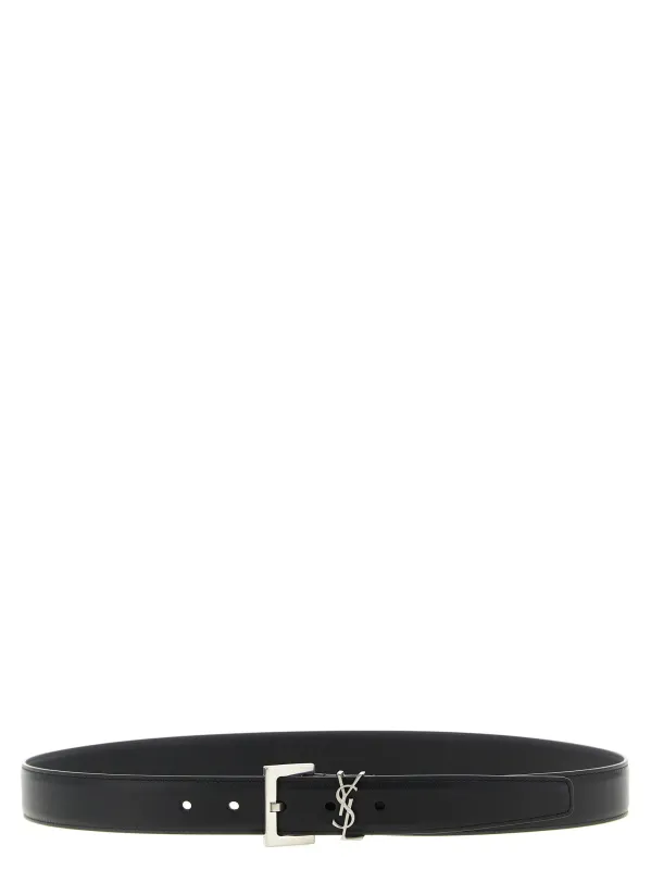 Monogram Belts Black made by Yves Saint Laurent