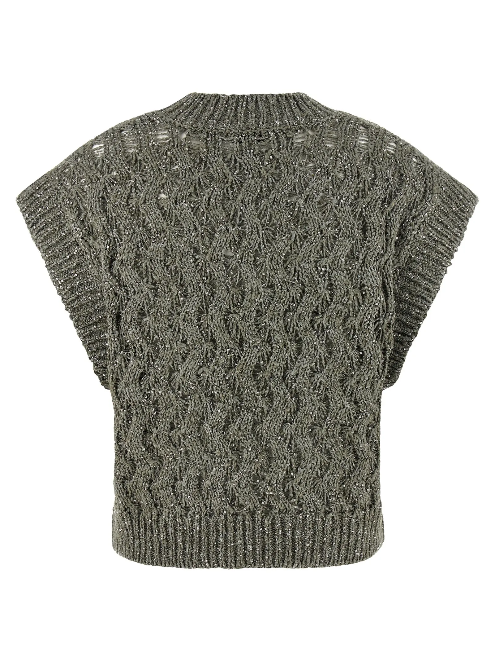 Dazzling Cable Gilet Green sold by Wanan Luxury product image thumbnail 2