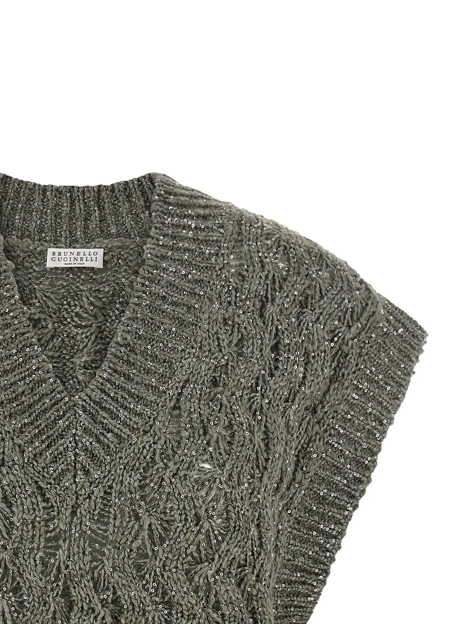 Dazzling Cable Gilet Green sold by Wanan Luxury product image thumbnail 3