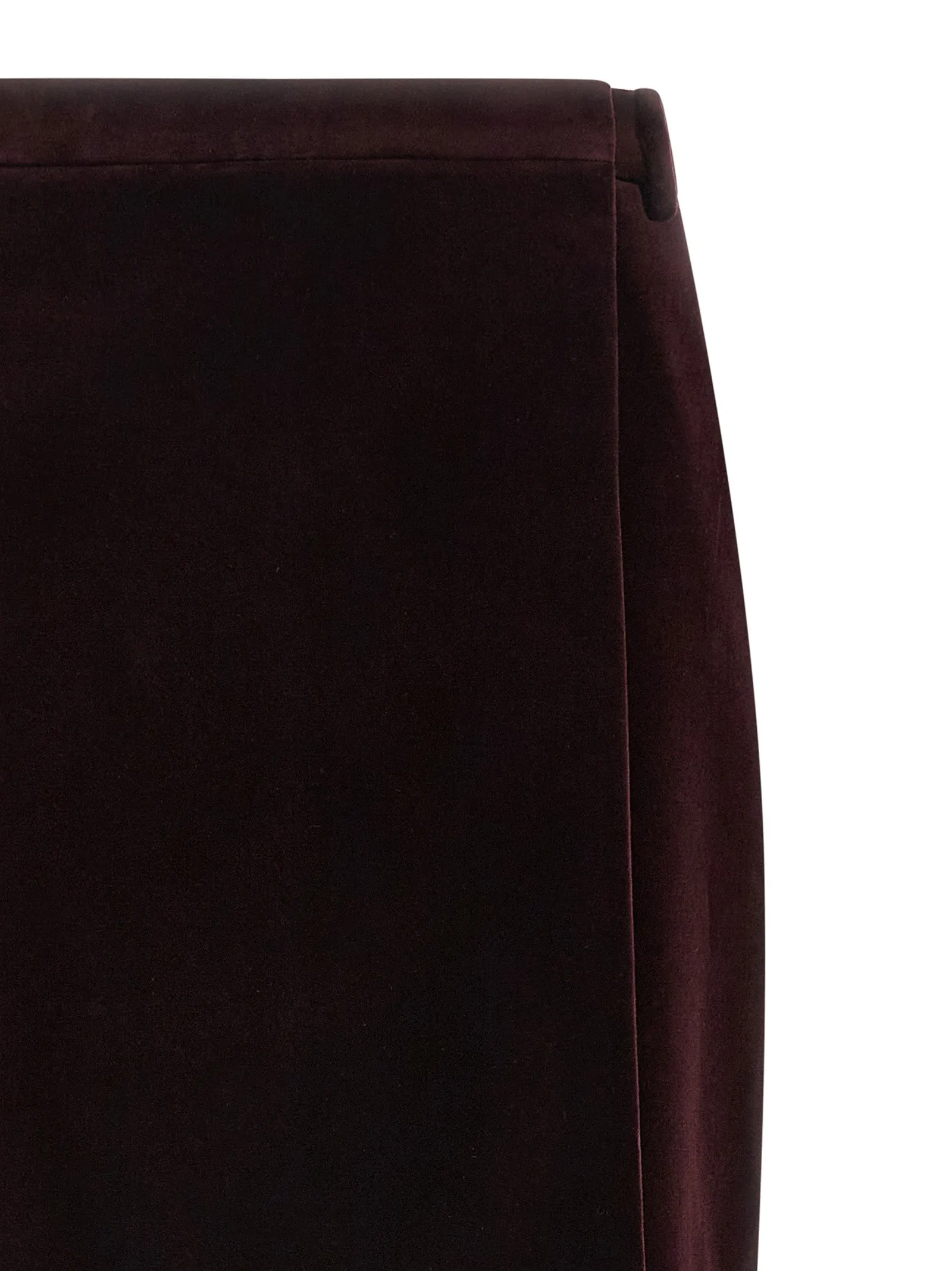 Velvet Skirt Skirts Bordeaux sold by Wanan Luxury product image thumbnail 3