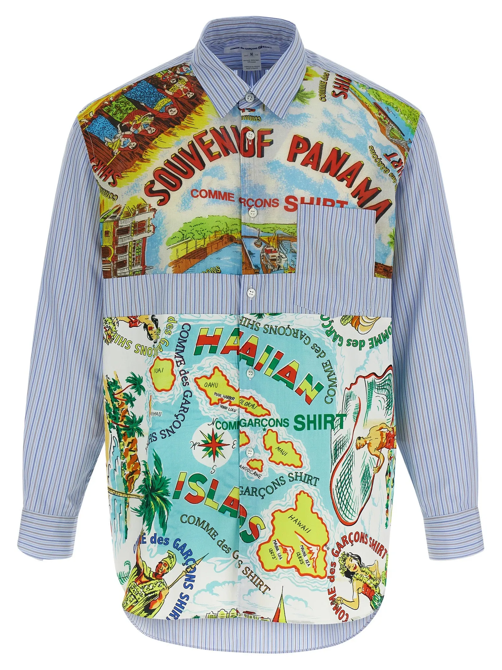 Patterned Inserts Shirt Shirt And Blouse Multicolor sold by Wanan Luxury