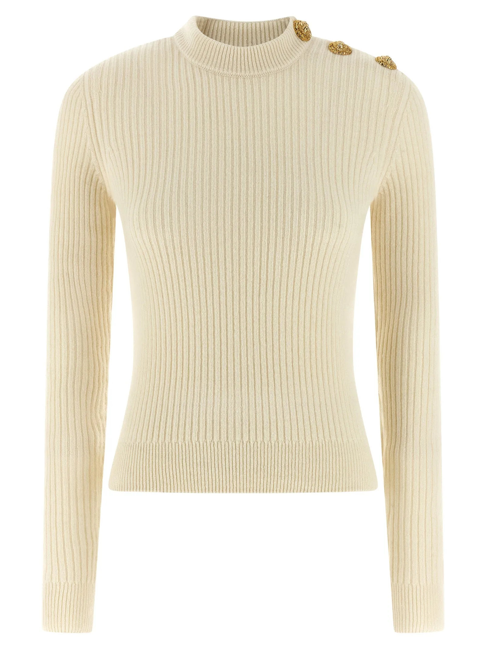 Ribbed Sweater Sweaters And Cardigans White sold by Wanan Luxury