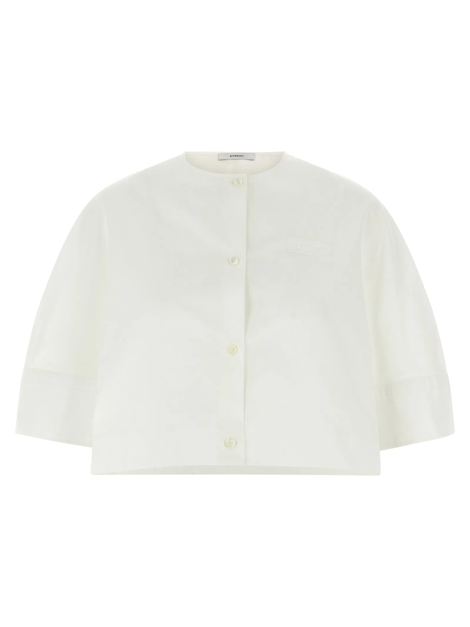 Cropped Shirt Shirt And Blouse White sold by Wanan Luxury