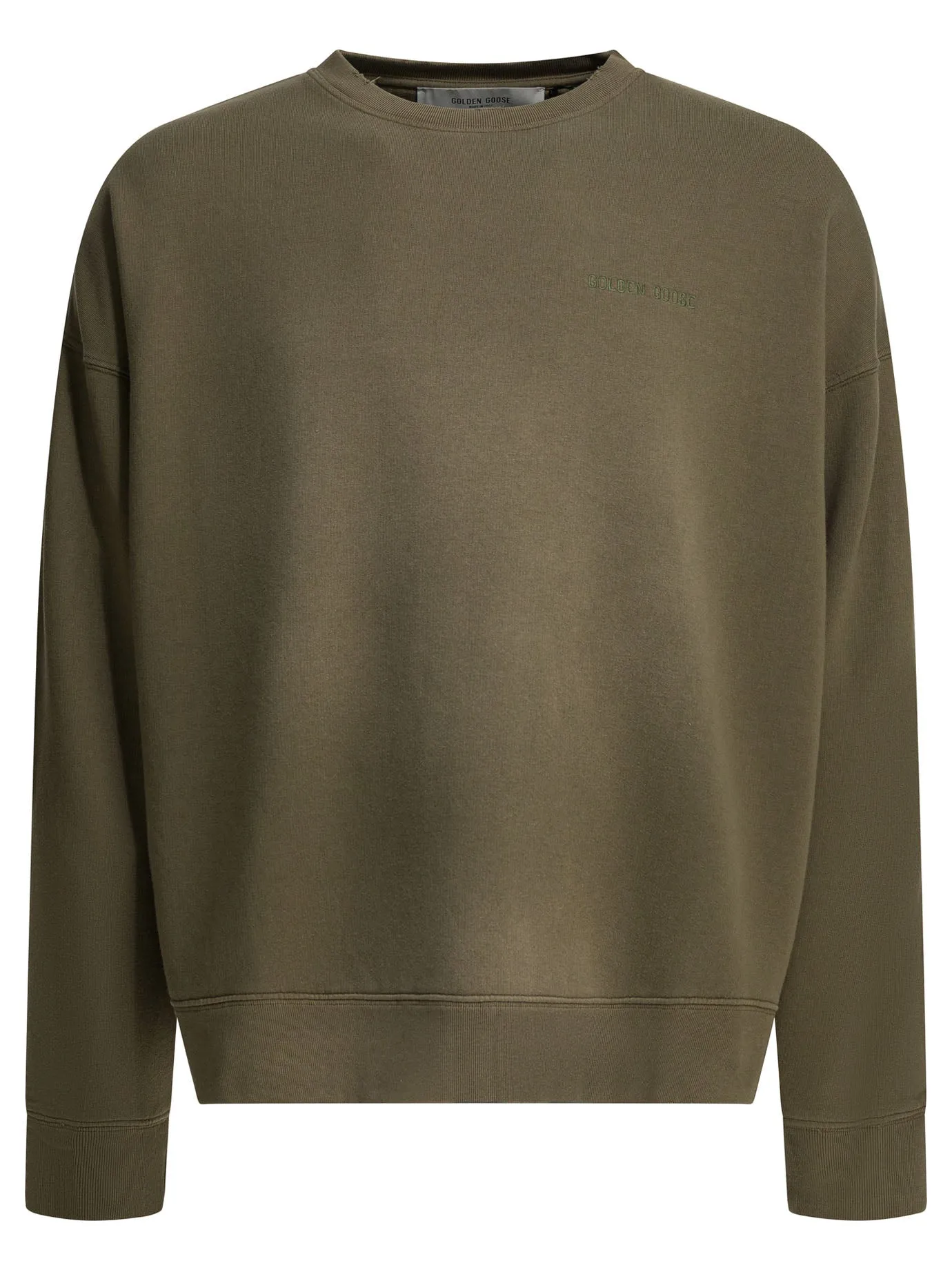 Crewneck Sweatshirt With Logo Sweatshirts Green sold by Wanan Luxury