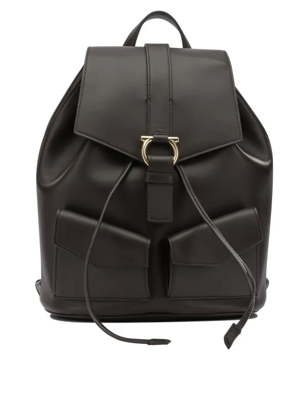 Casual Leather Backpack Backpacks & Travels Brown made by Salvatore Ferragamo