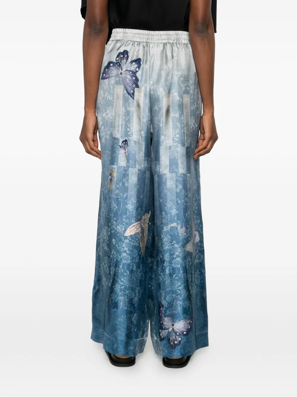 Printed Silk Trousers sold by Wanan Luxury product image thumbnail 5