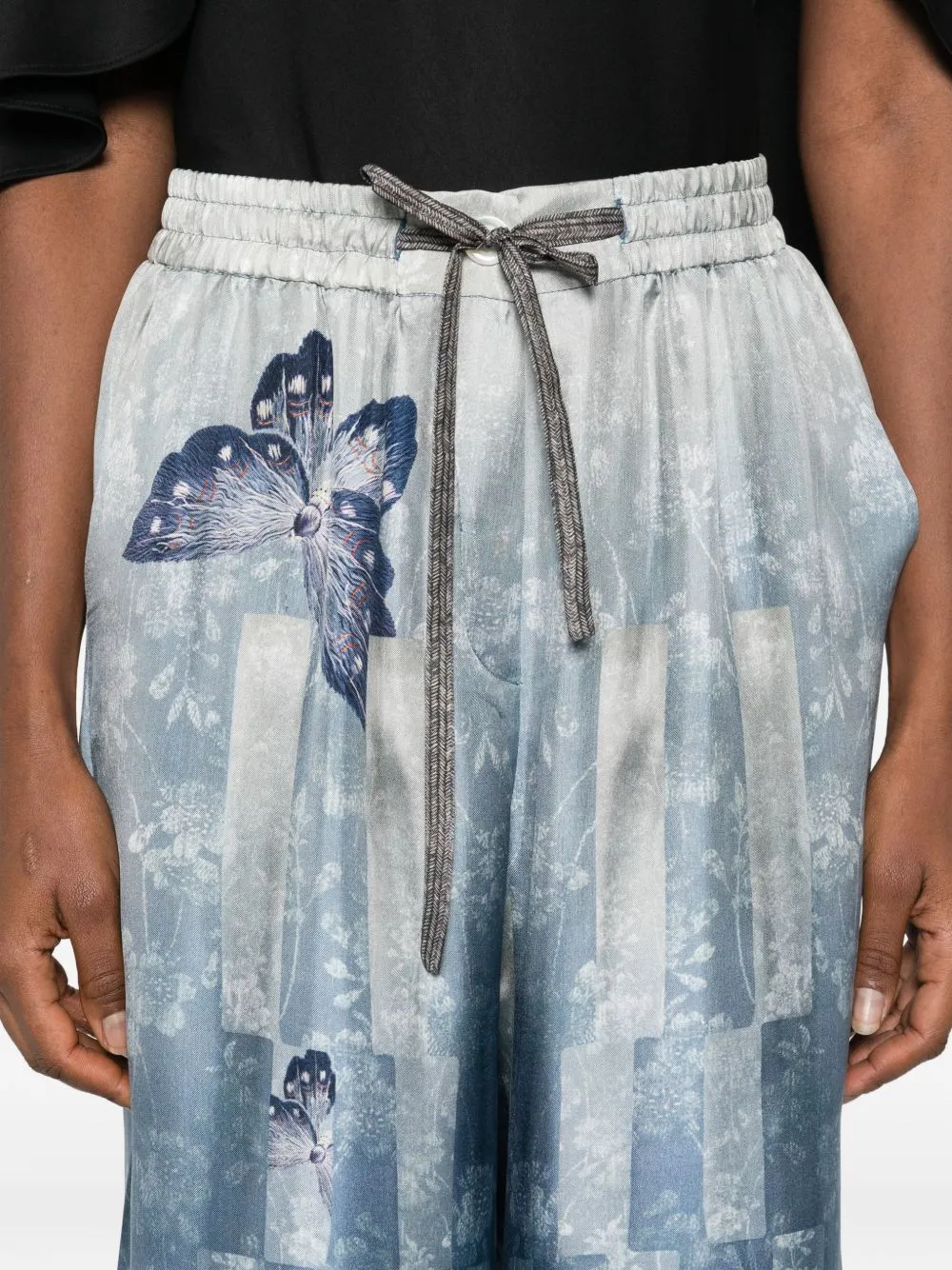Printed Silk Trousers sold by Wanan Luxury product image thumbnail 2