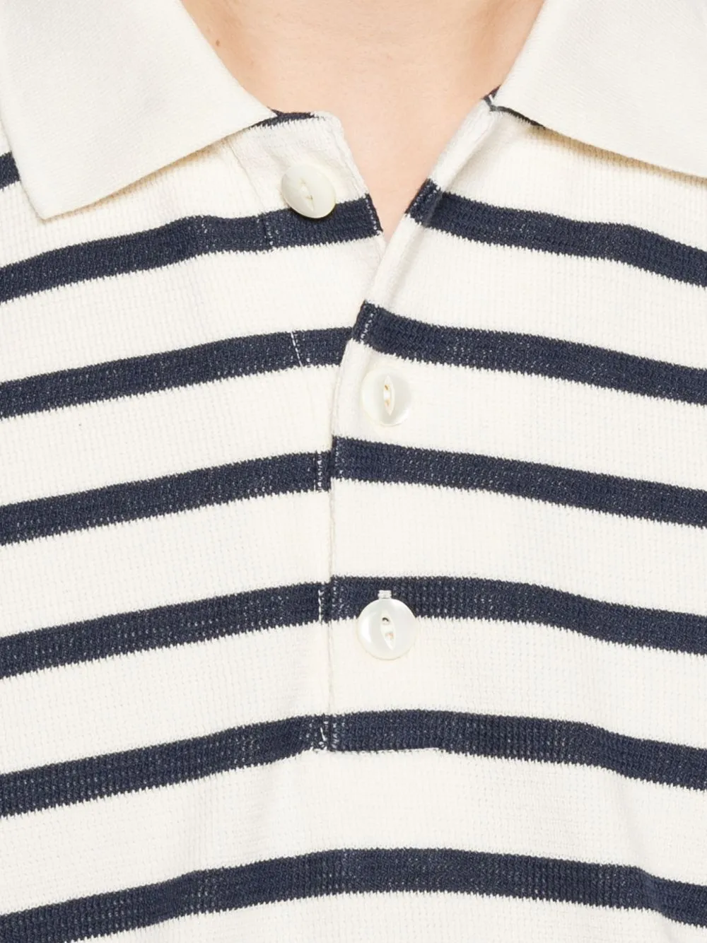 Striped Cotton Polo Shirt sold by Wanan Luxury product image thumbnail 4