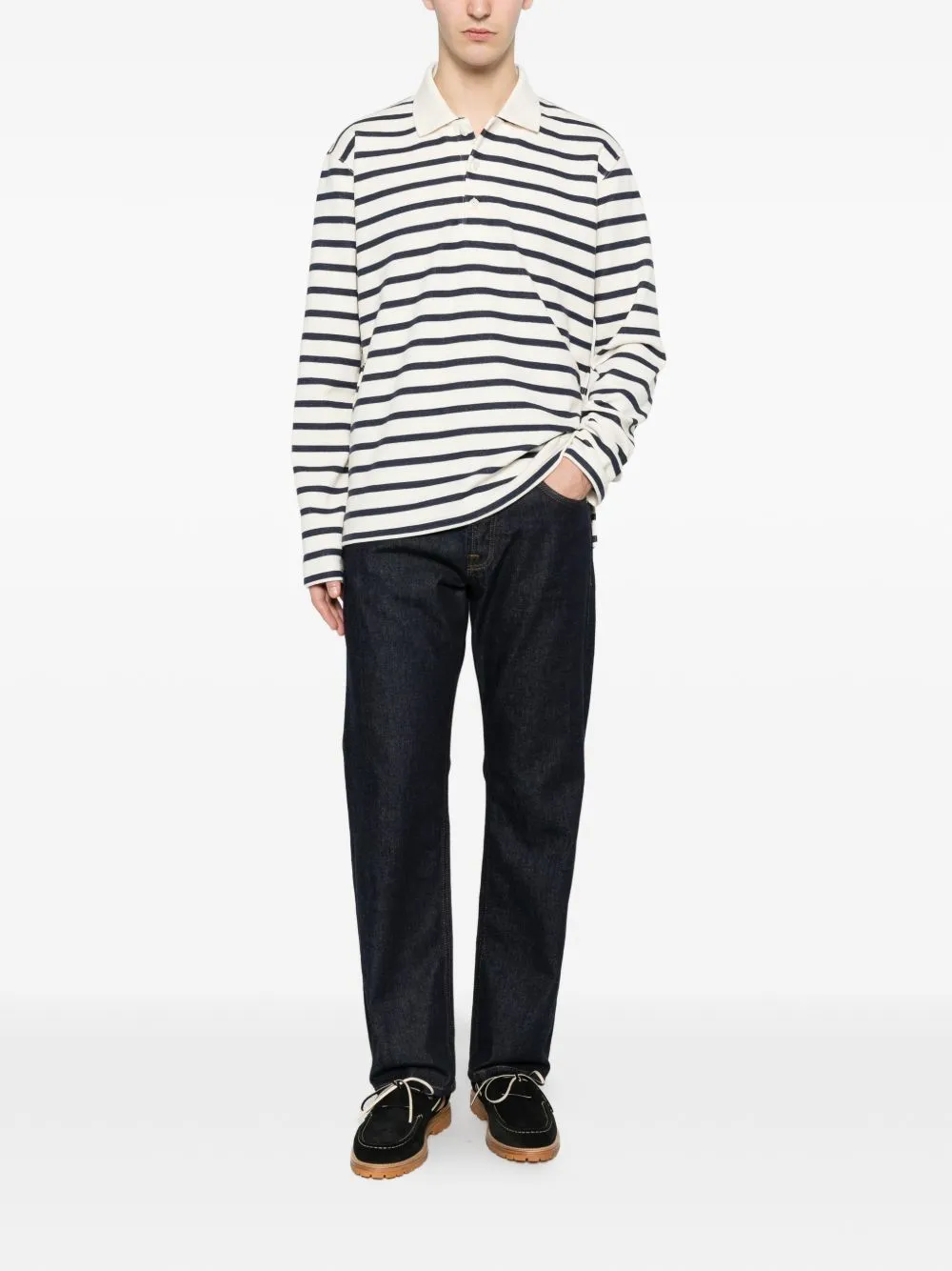 Striped Cotton Polo Shirt sold by Wanan Luxury product image thumbnail 3