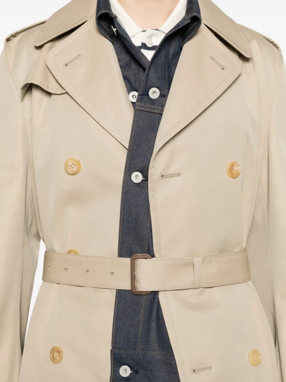 Cotton Double-Breasted Coat sold by Wanan Luxury product image thumbnail 5