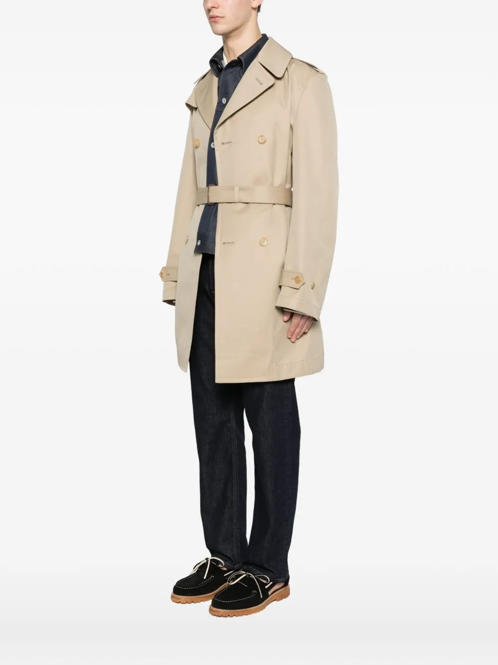 Cotton Double-Breasted Coat sold by Wanan Luxury product image thumbnail 2