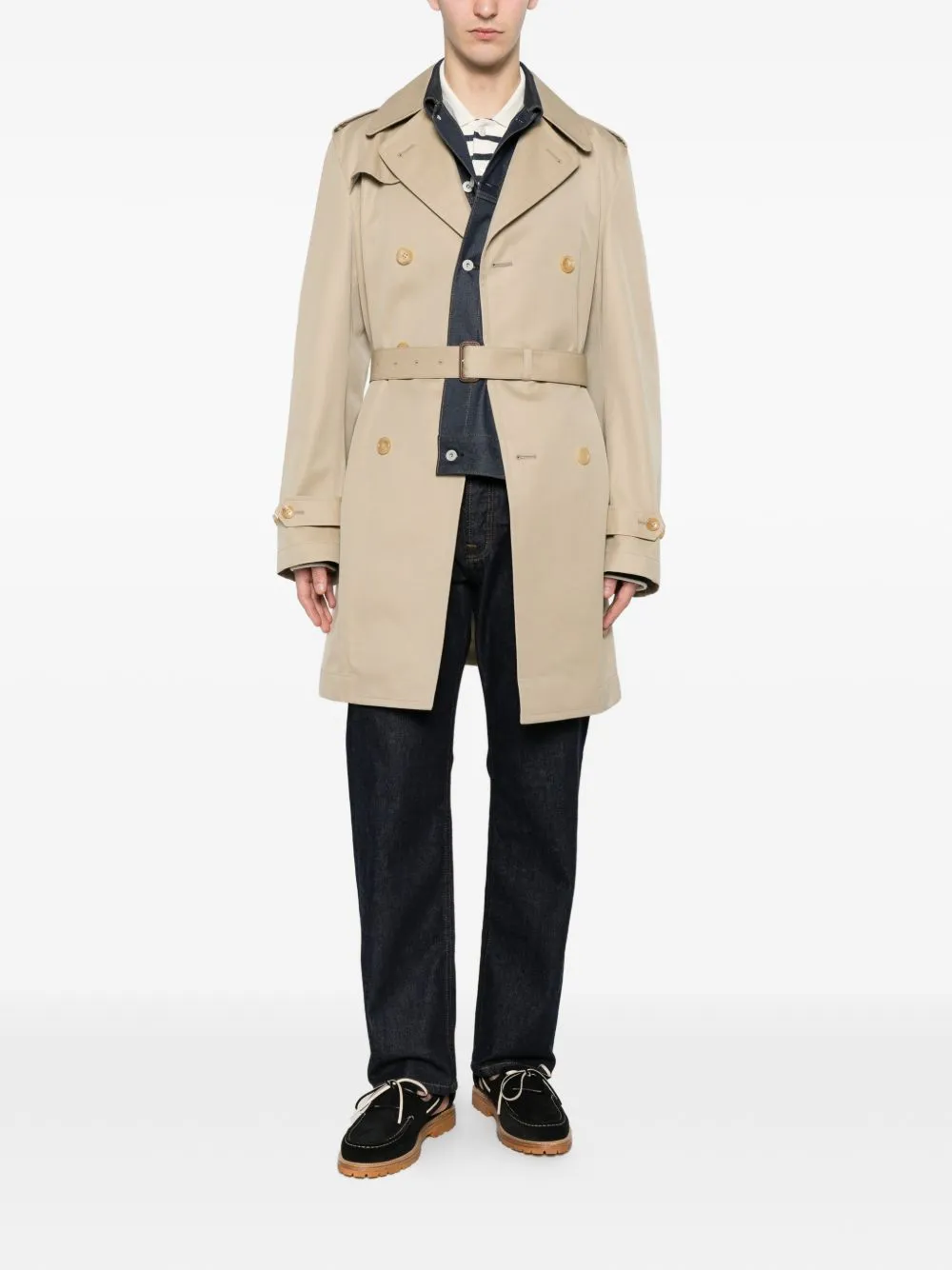 Cotton Double-Breasted Coat sold by Wanan Luxury product image thumbnail 3