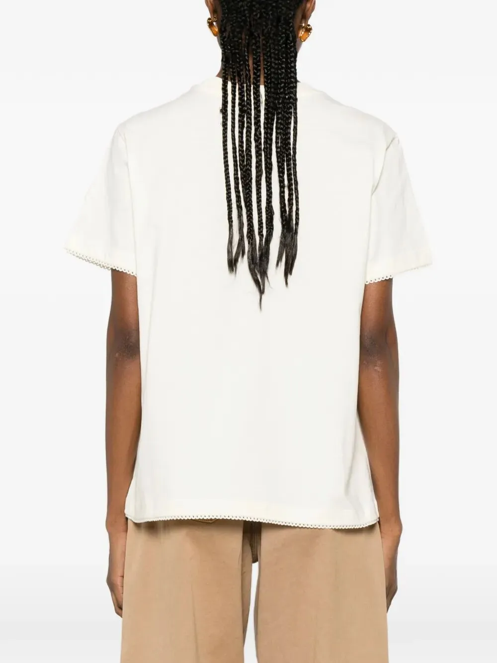 Cotton T-Shirt With Trimmed Hem sold by Wanan Luxury product image thumbnail 3