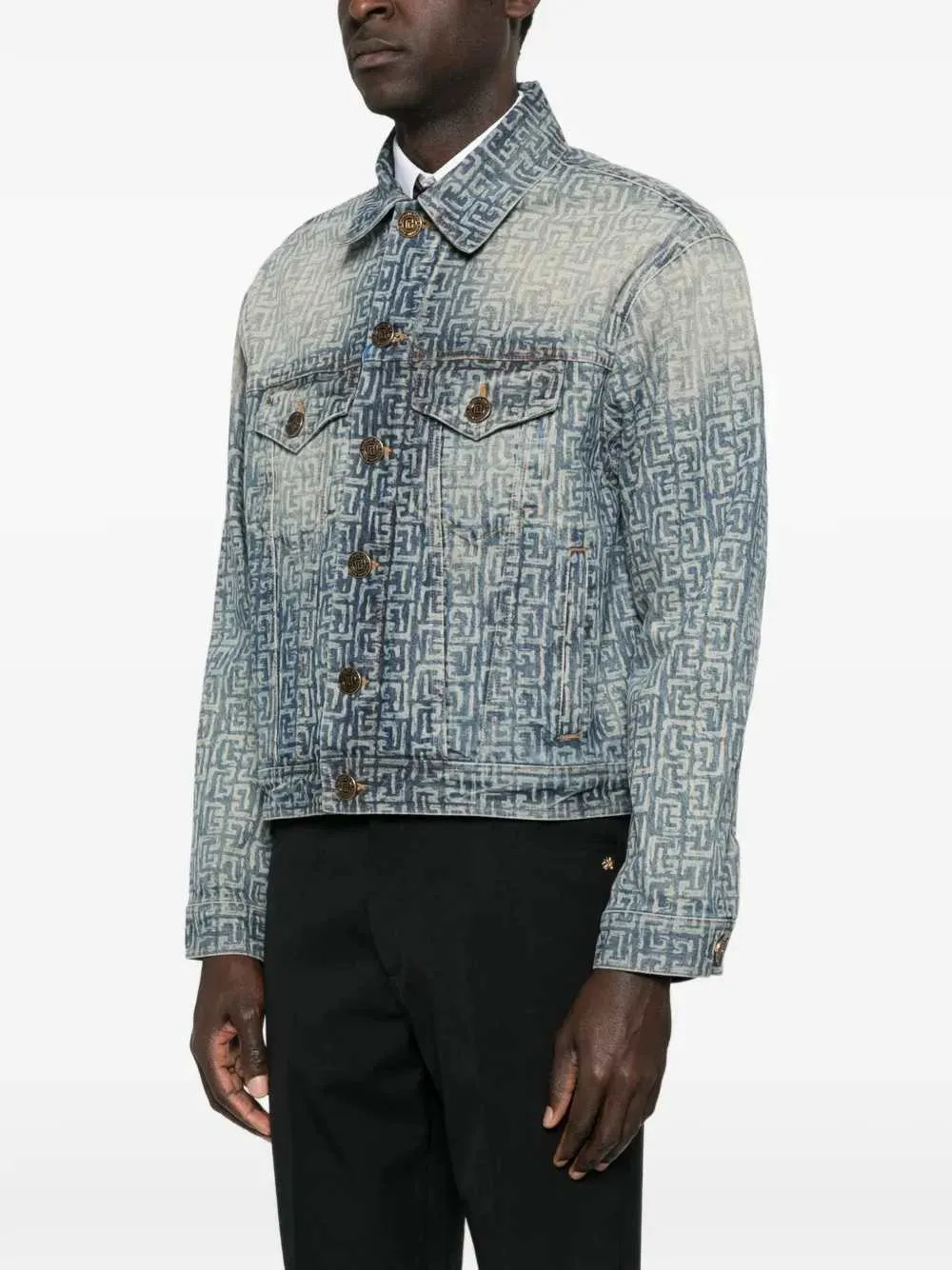 Monogrammed Denim Jacket sold by Wanan Luxury product image thumbnail 3