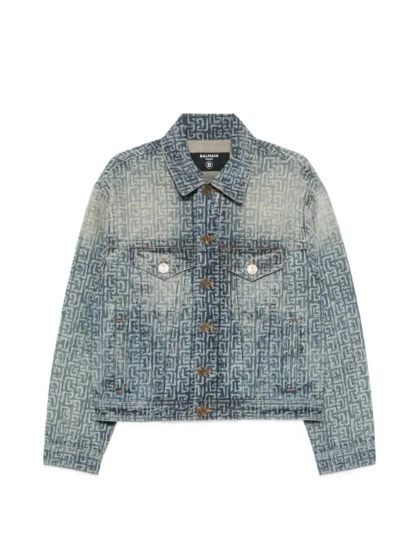 Monogrammed Denim Jacket sold by Wanan Luxury