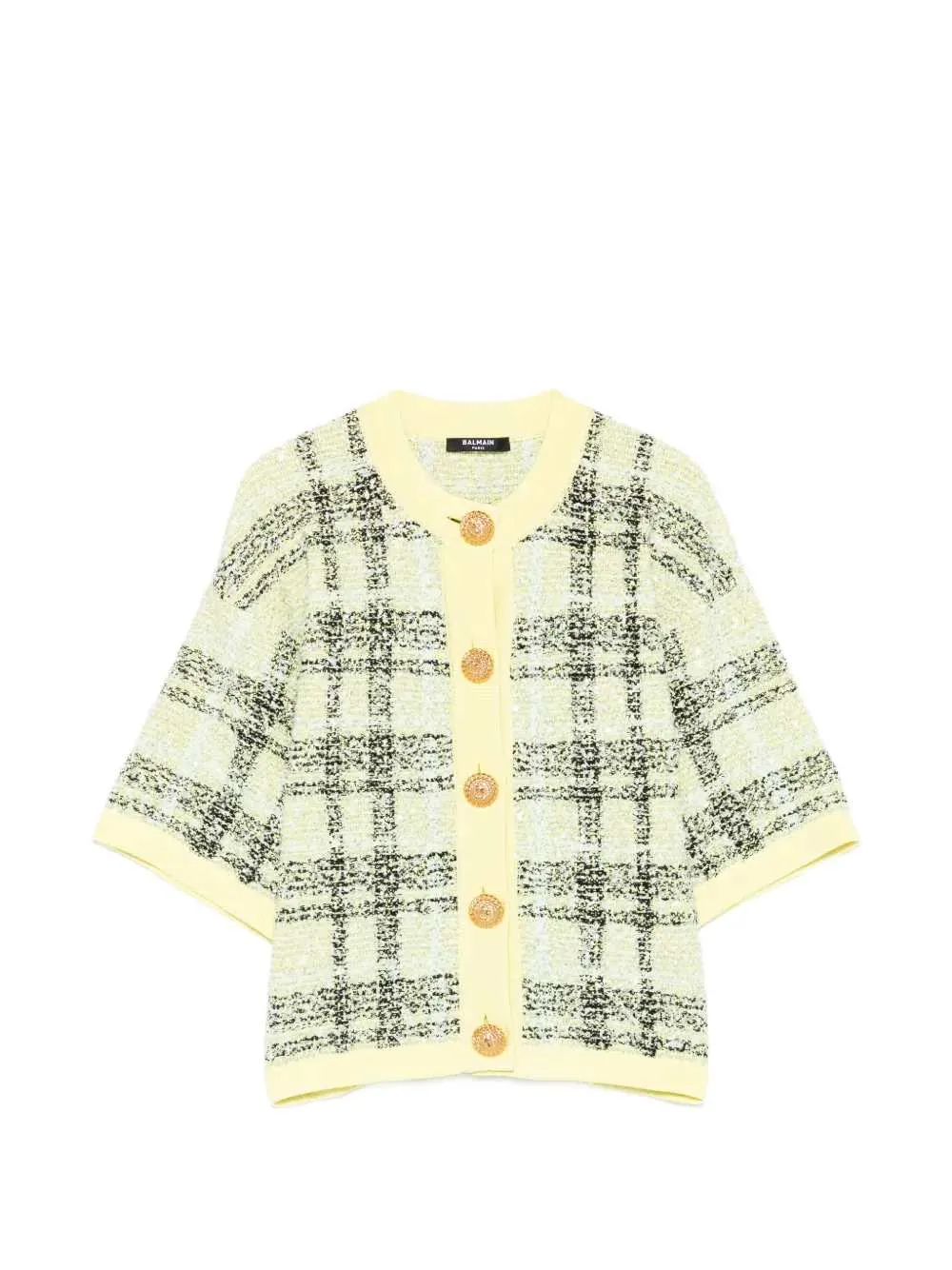 Checked Cardigan sold by Wanan Luxury