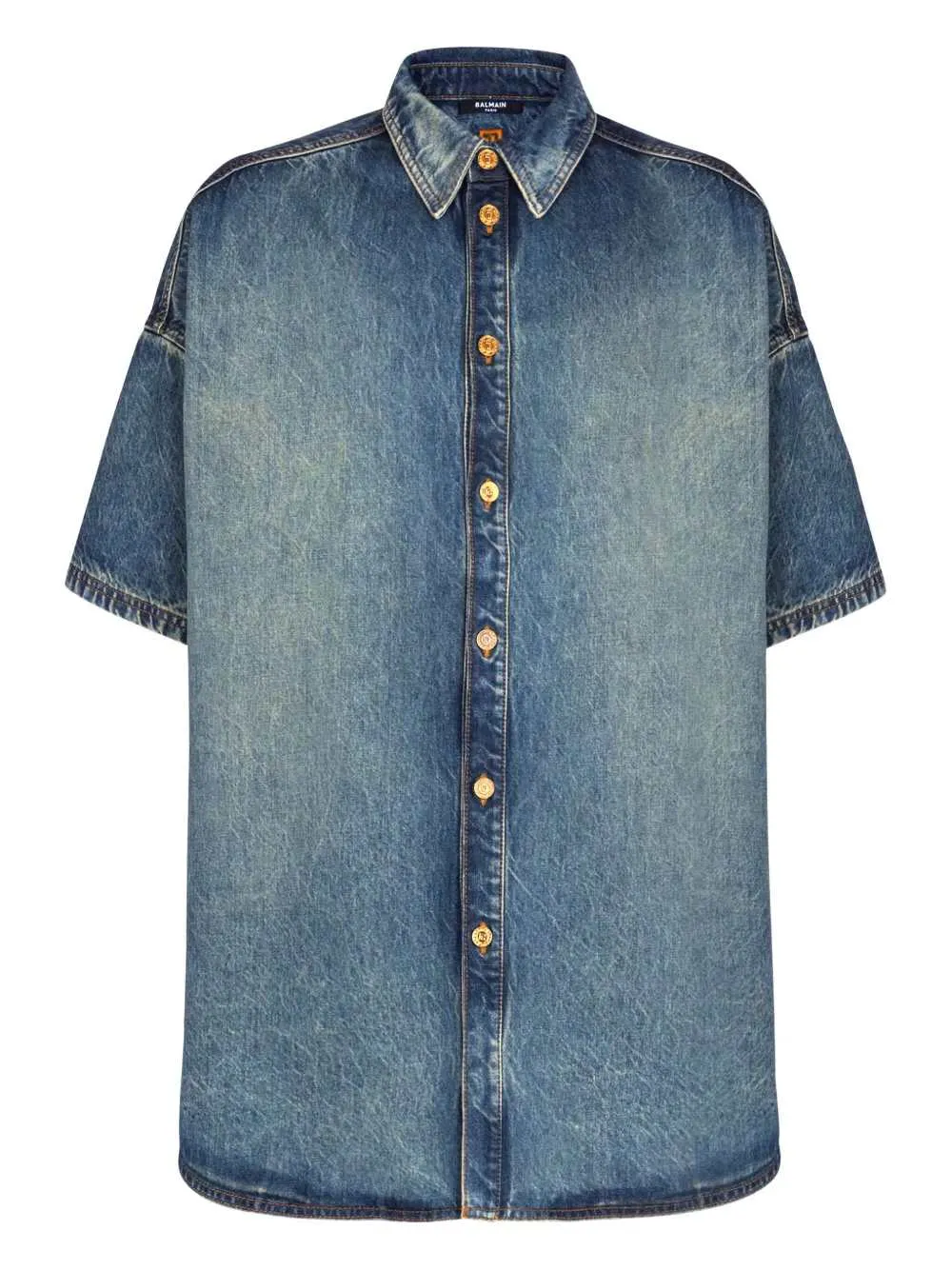 Short-Sleeved Button-Up Shirt sold by Wanan Luxury