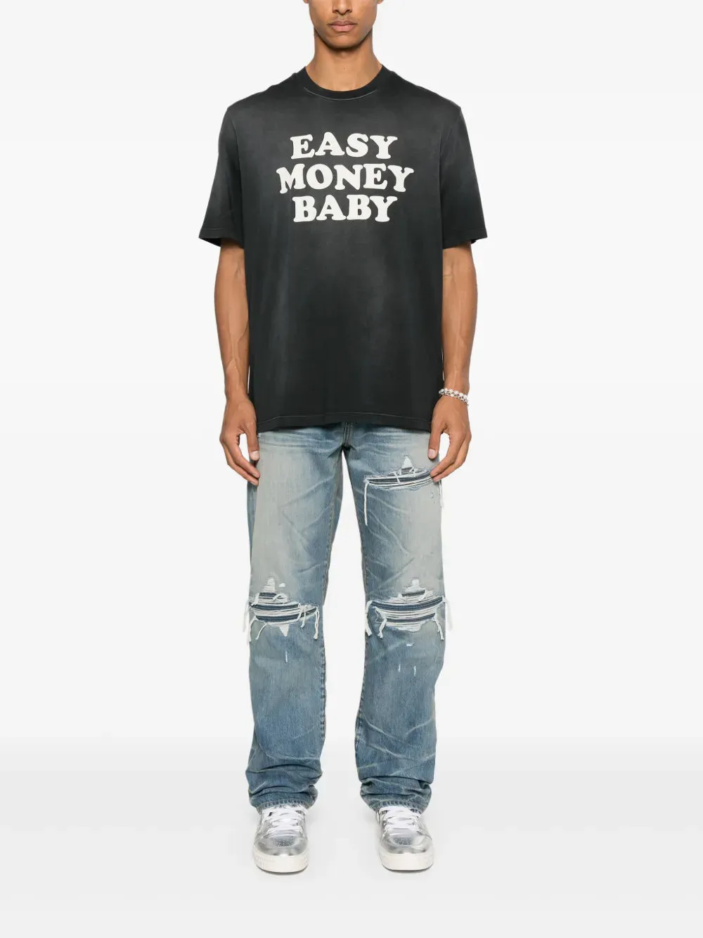 Distressed Straight-Leg Jeans sold by Wanan Luxury product image thumbnail 2