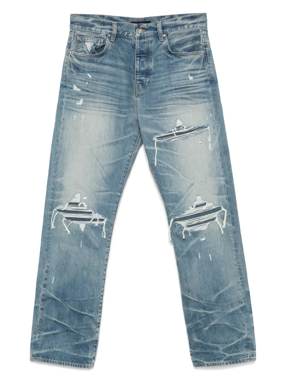 Distressed Straight-Leg Jeans sold by Wanan Luxury