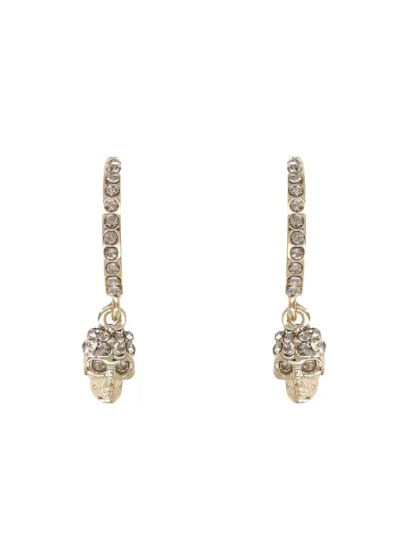 "Skull" Hoop Earrings sold by Wanan Luxury