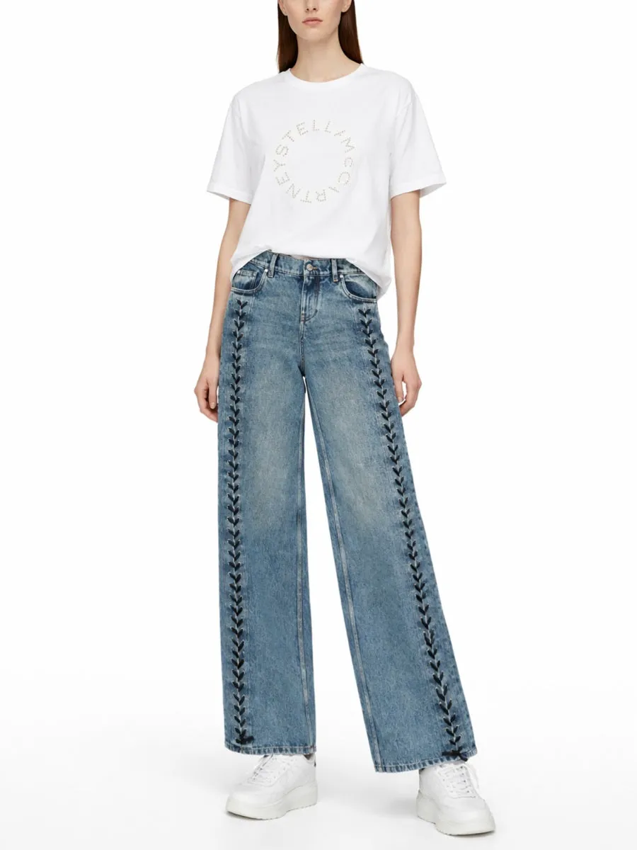 Jeans With Laces sold by Wanan Luxury product image thumbnail 2