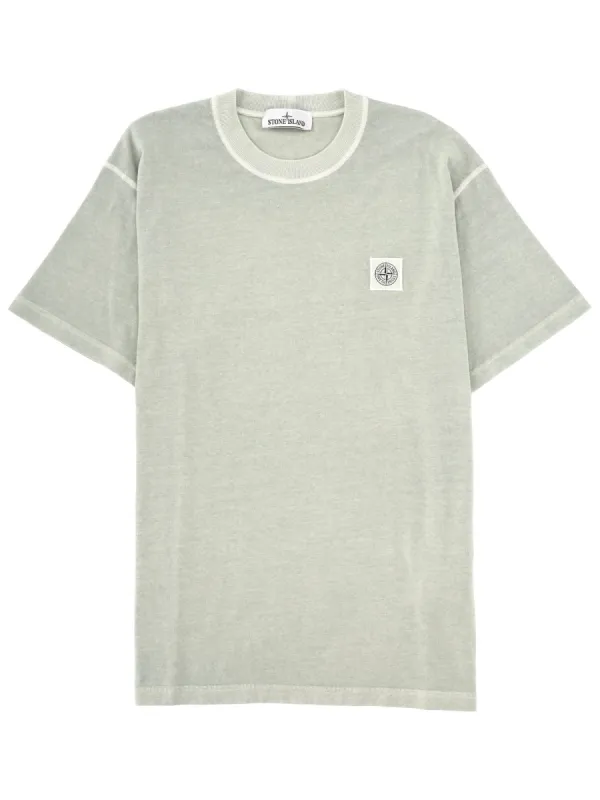 T-Shirt With Logo Patch made by Stone Island