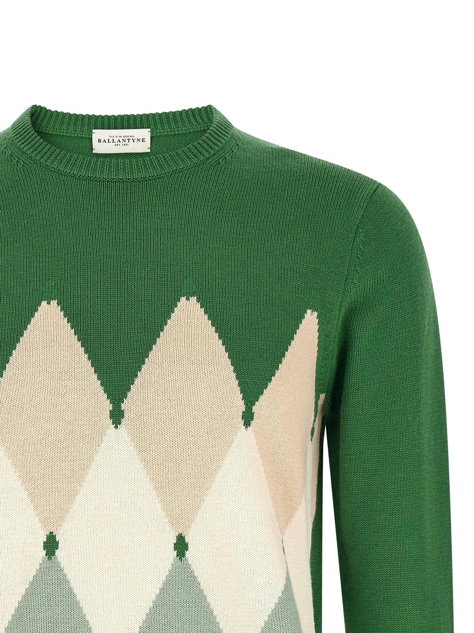 Argyle Sweater Sweaters And Cardigans Green sold by Wanan Luxury product image thumbnail 3