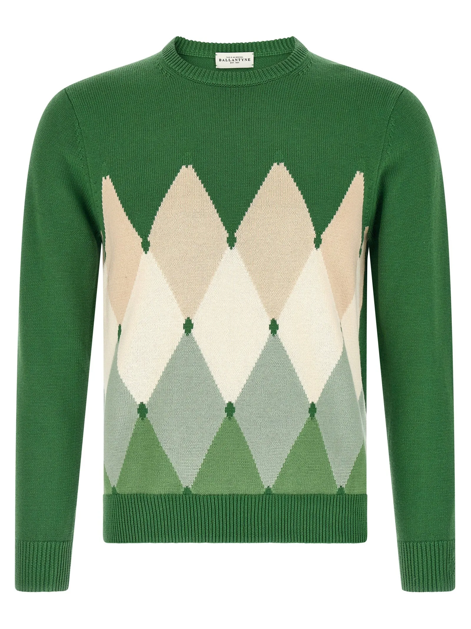 Argyle Sweater Sweaters And Cardigans Green sold by Wanan Luxury