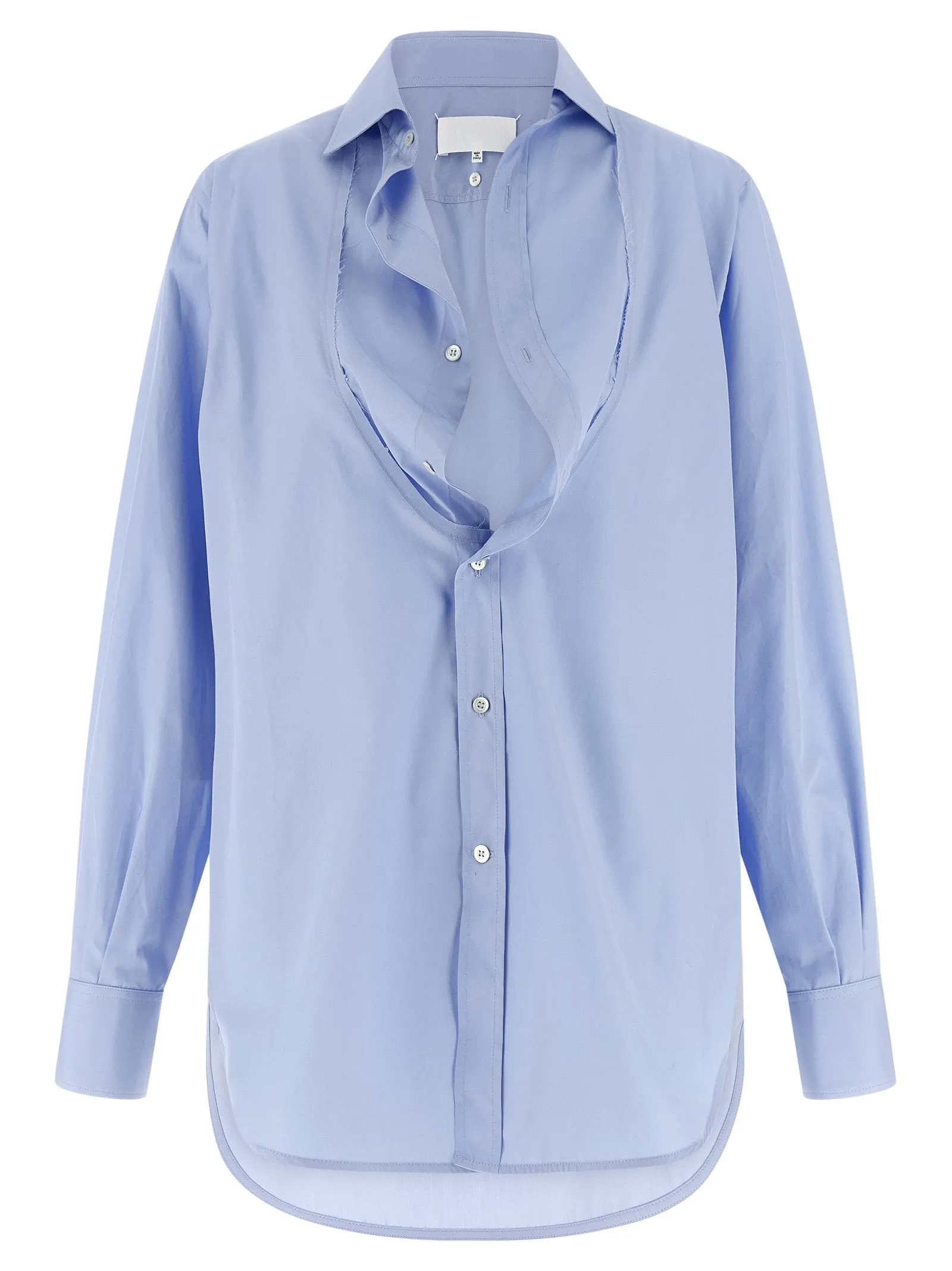 Poplin Shirt Shirt And Blouse Light Blue sold by Wanan Luxury