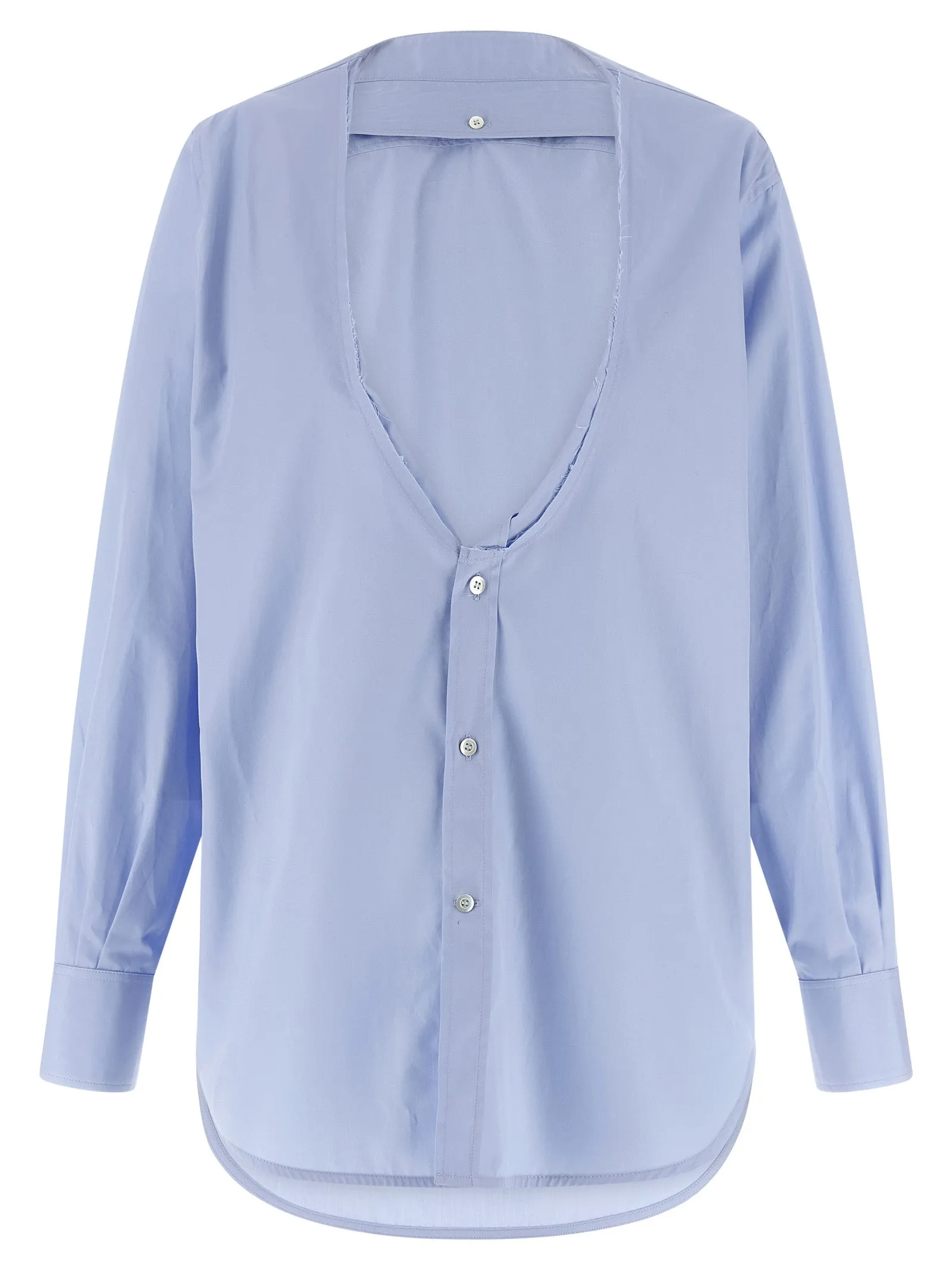 Poplin Shirt Shirt And Blouse Light Blue sold by Wanan Luxury product image thumbnail 2