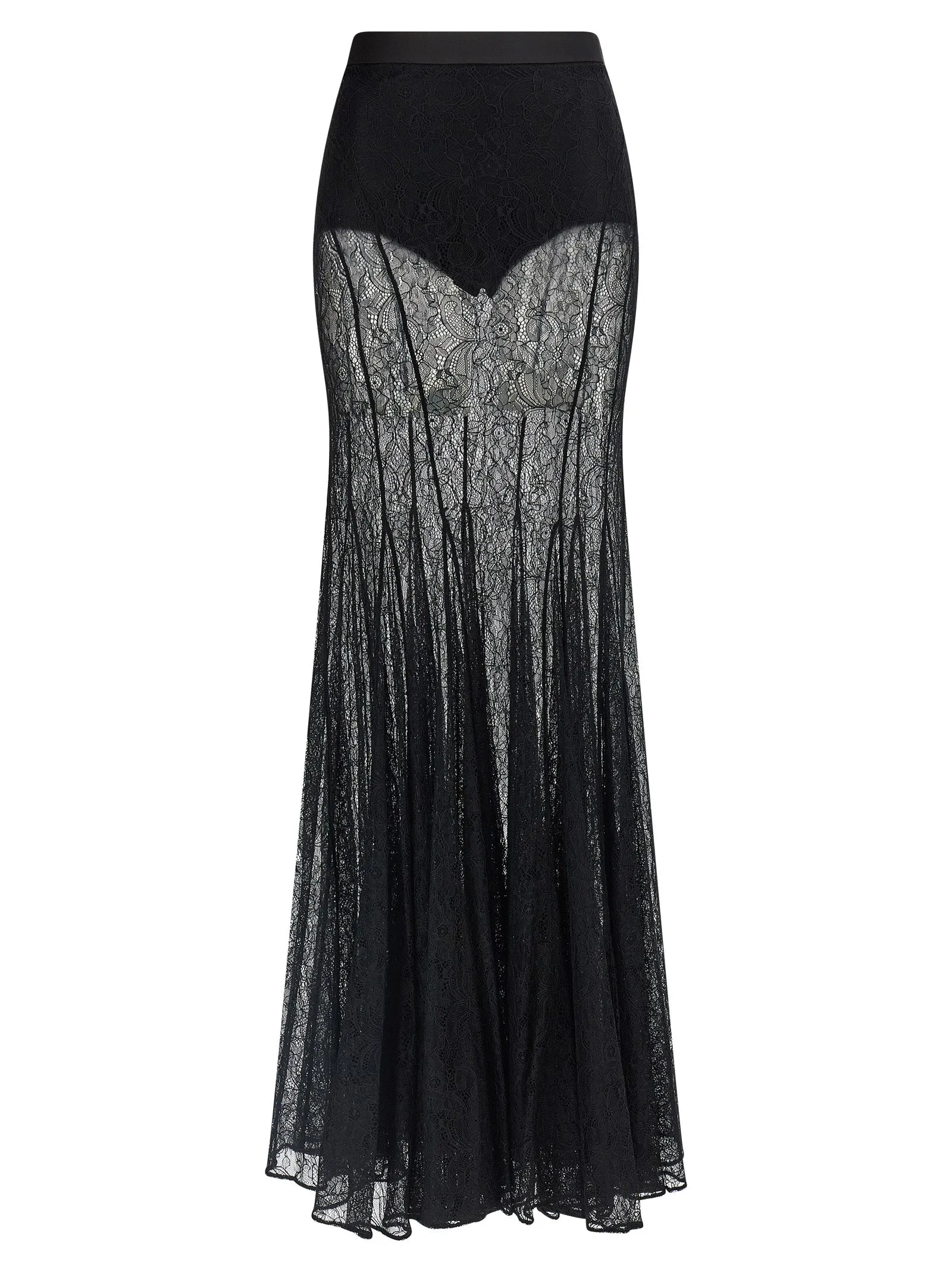 Lace Long Skirt Skirts Black sold by Wanan Luxury