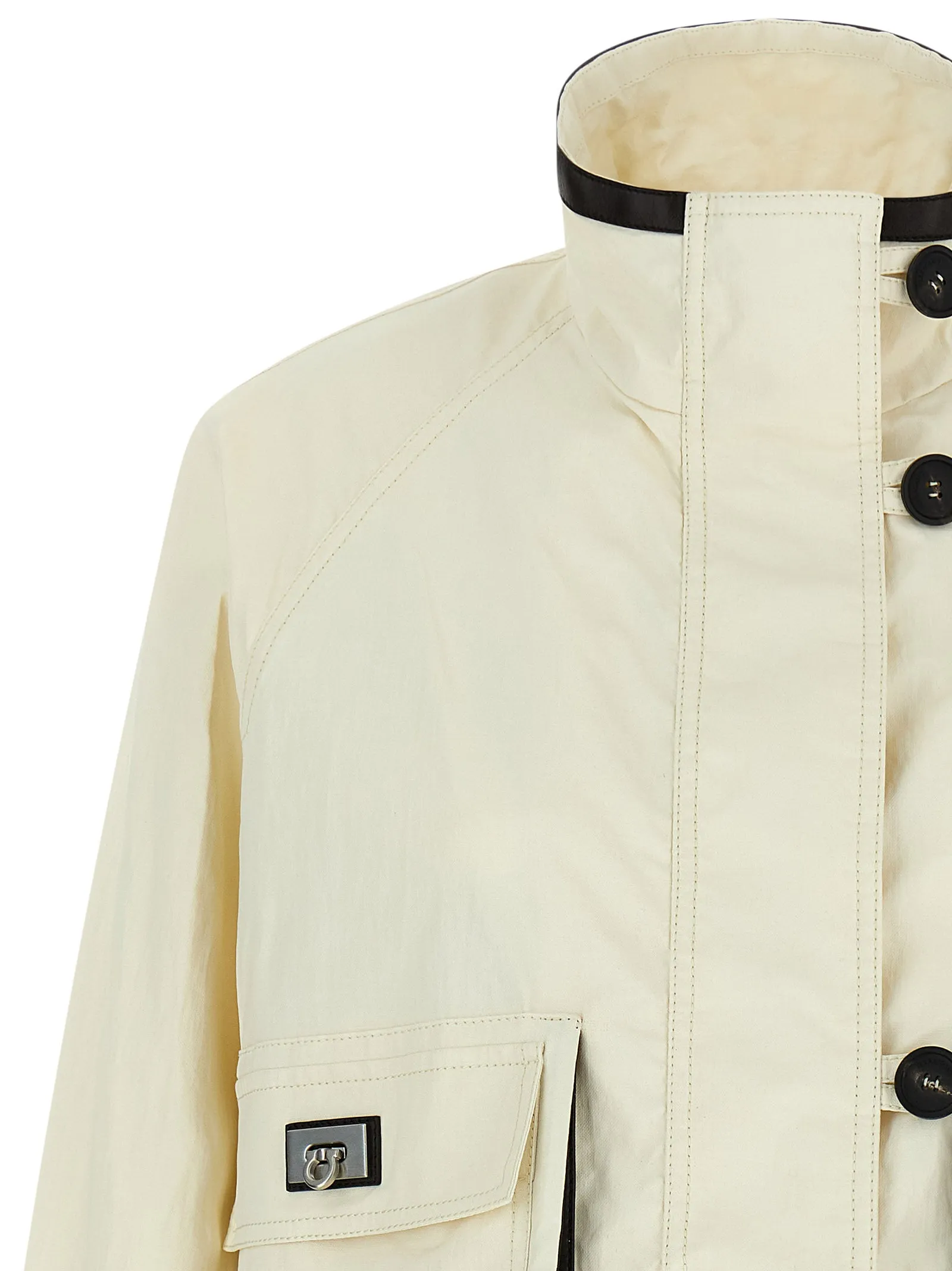 Tech Linen Jacket Puffer Jackets White sold by Wanan Luxury product image thumbnail 3