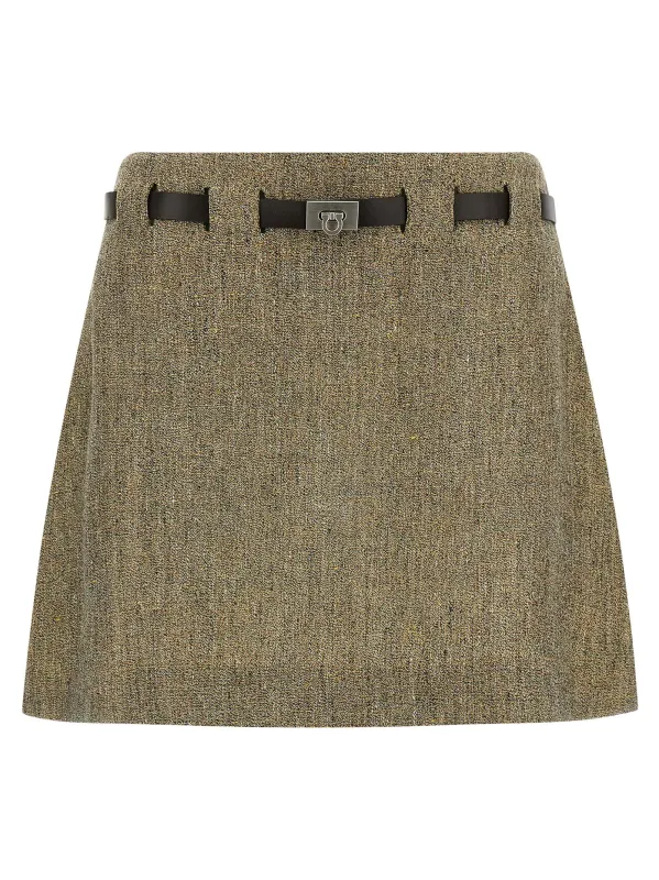 Gancini Skirts Multicolor made by Salvatore Ferragamo