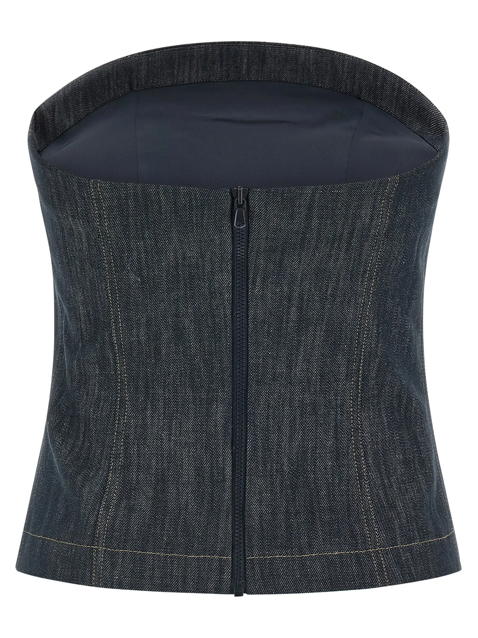 Denim Top Tops Blue sold by Wanan Luxury product image thumbnail 2