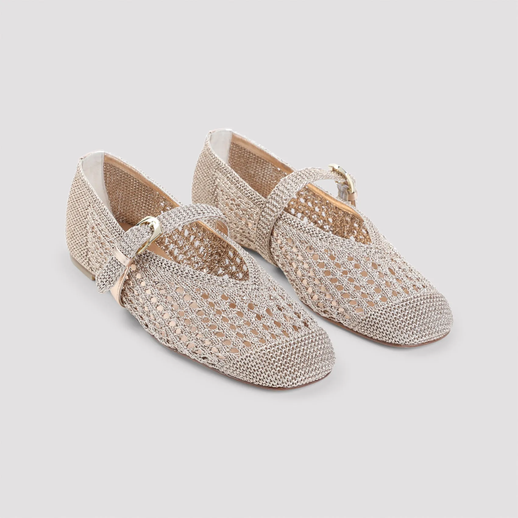 Ballerinas Metallic sold by Wanan Luxury product image thumbnail 4
