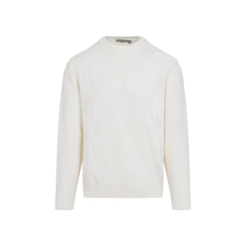 Sweater White made by Canali