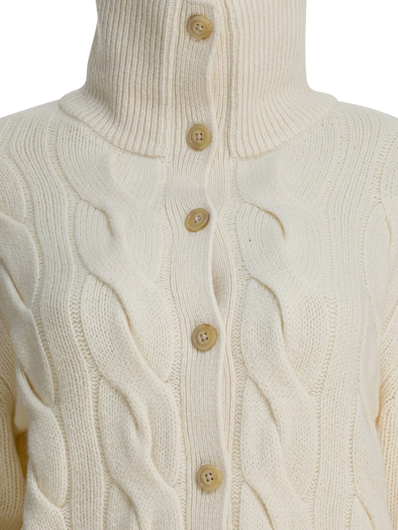 Cardigan In Cashmere Knitwear White sold by Wanan Luxury product image thumbnail 3