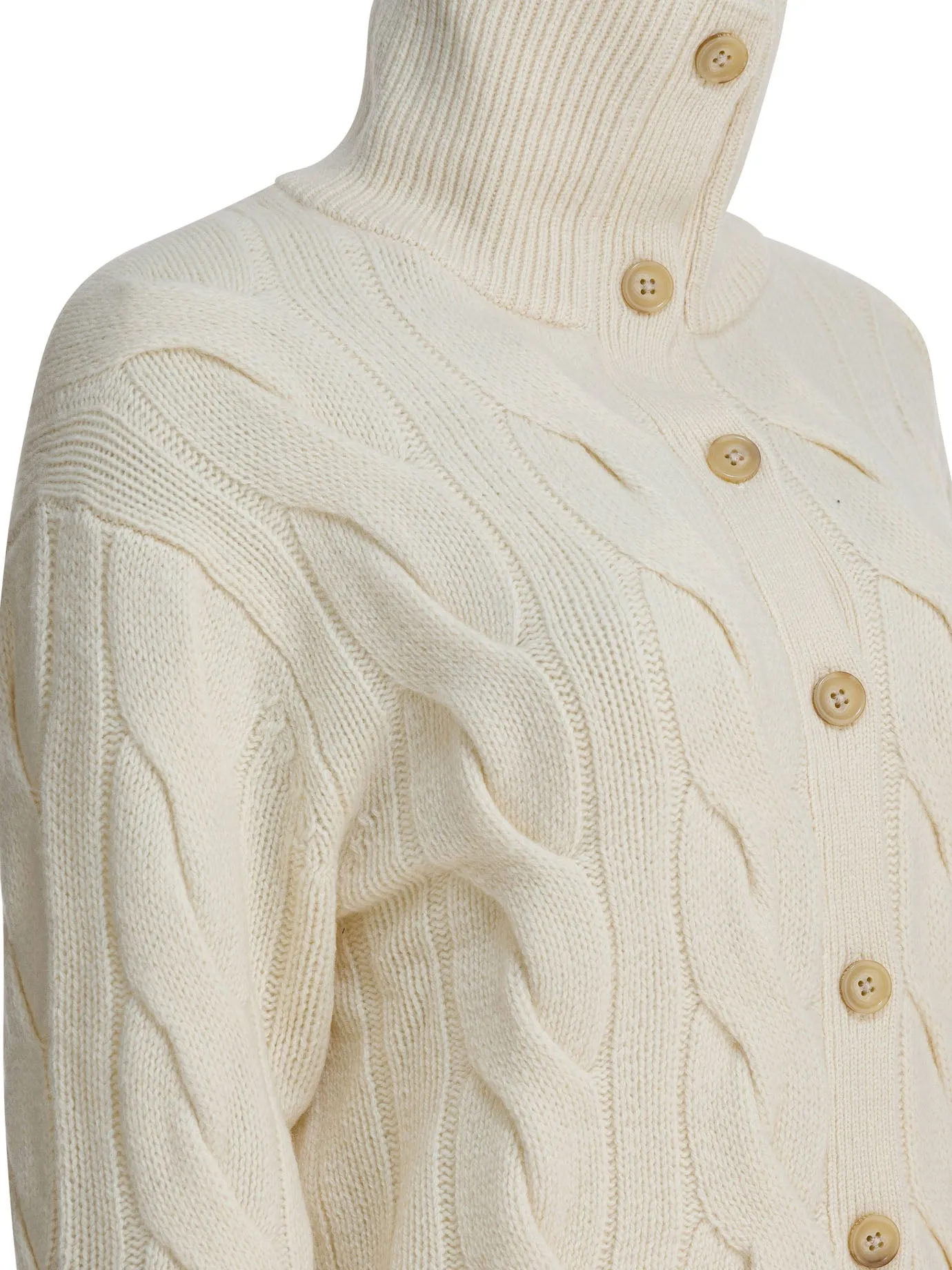 Cardigan In Cashmere Knitwear White sold by Wanan Luxury product image thumbnail 4