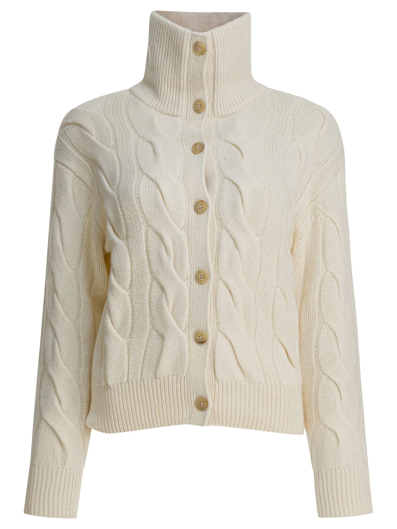 Cardigan In Cashmere Knitwear White sold by Wanan Luxury