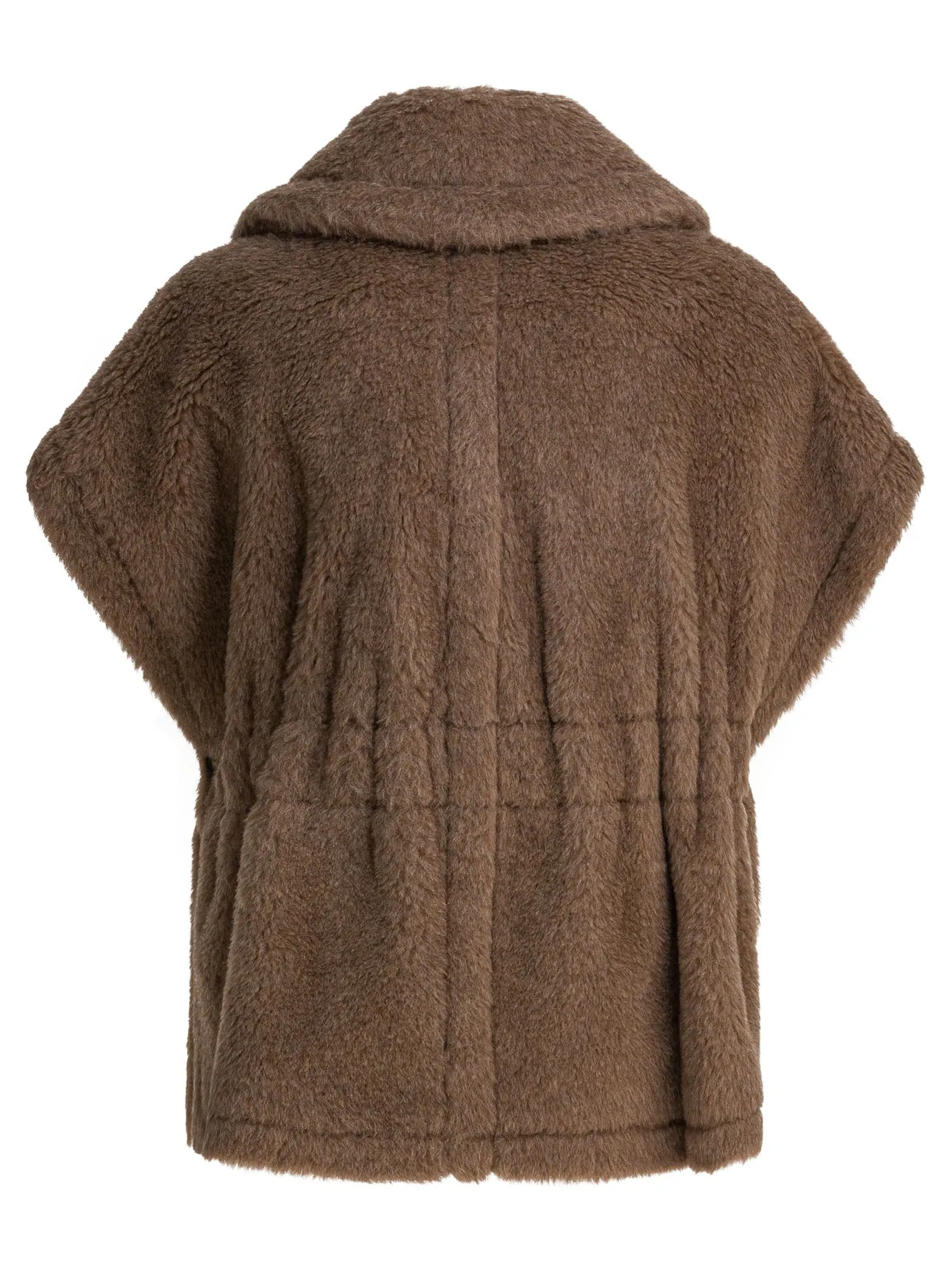 Teddy Cape Made Of Alpaca And Cashmere Jackets And Coats Brown sold by Wanan Luxury product image thumbnail 2