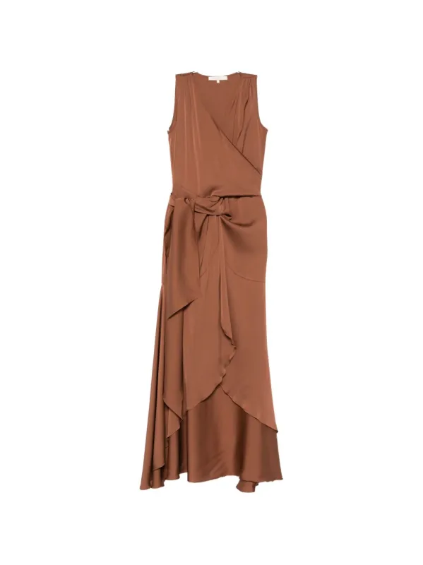 Shangri Silk Long Dress made by Wanan Luxury