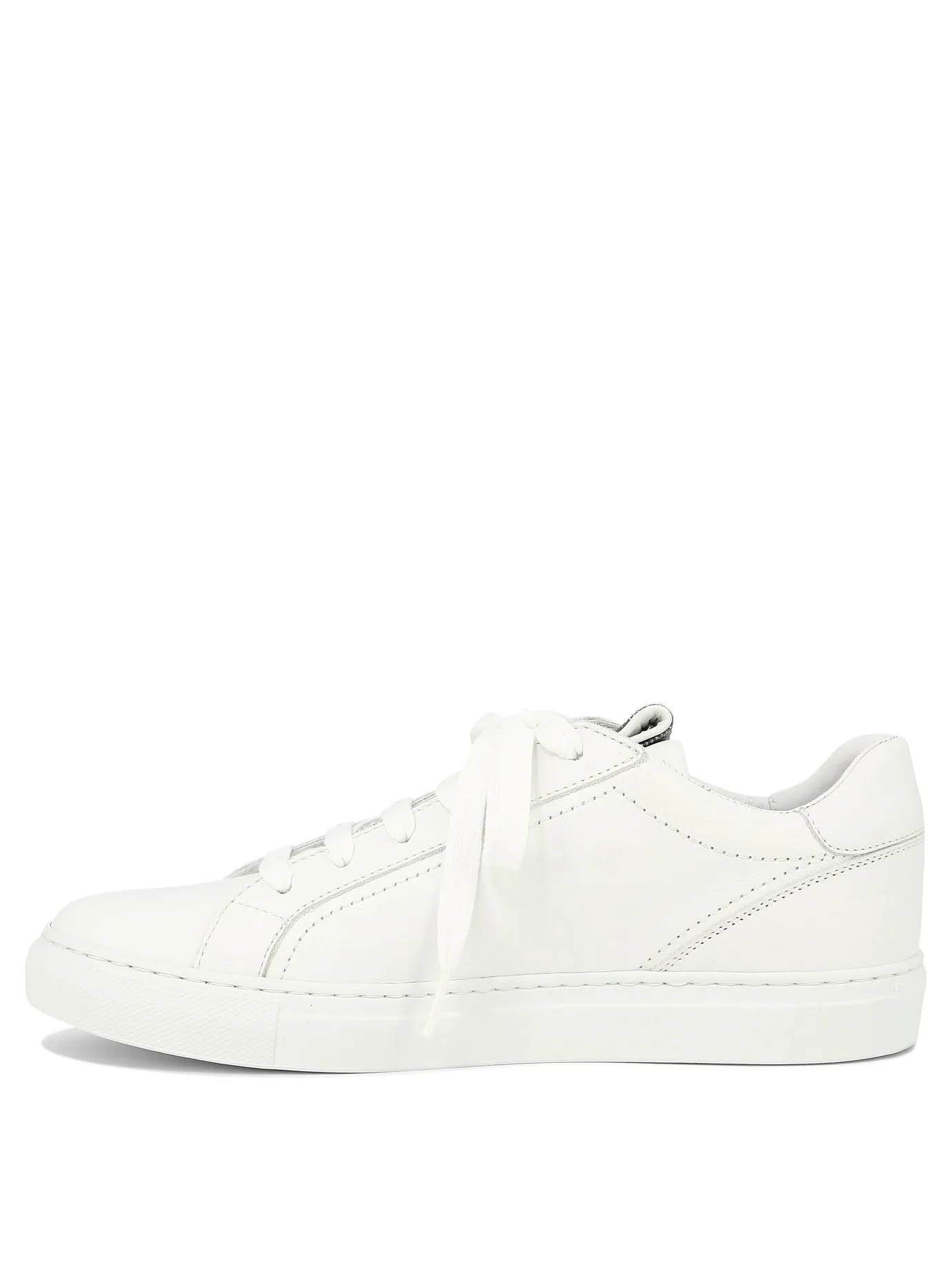 Mat Calf Sneaker With Precious Detail Sneakers & Slip-On White sold by Wanan Luxury product image thumbnail 4