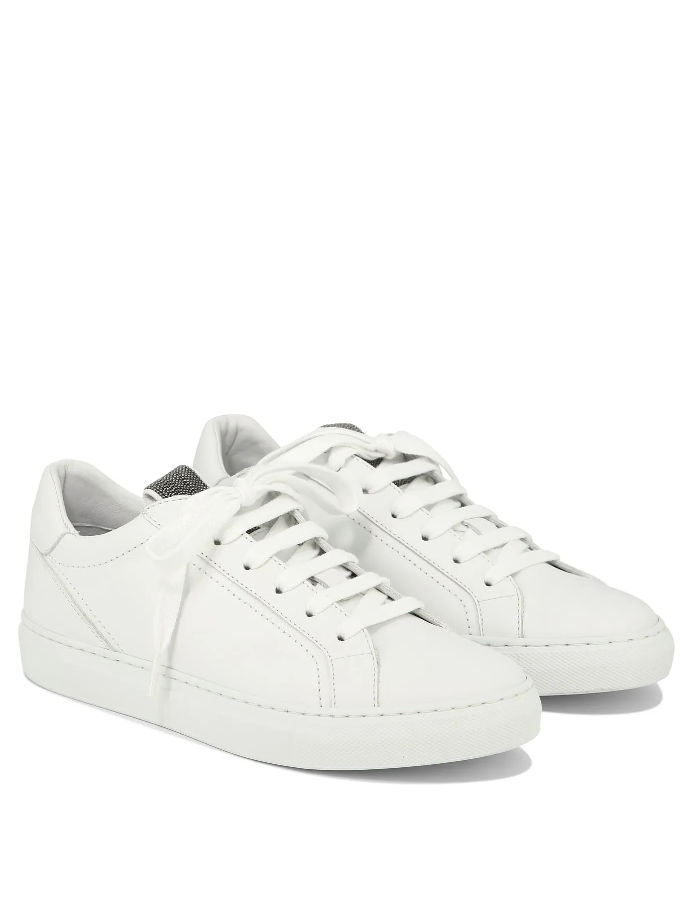 Mat Calf Sneaker With Precious Detail Sneakers & Slip-On White sold by Wanan Luxury product image thumbnail 5