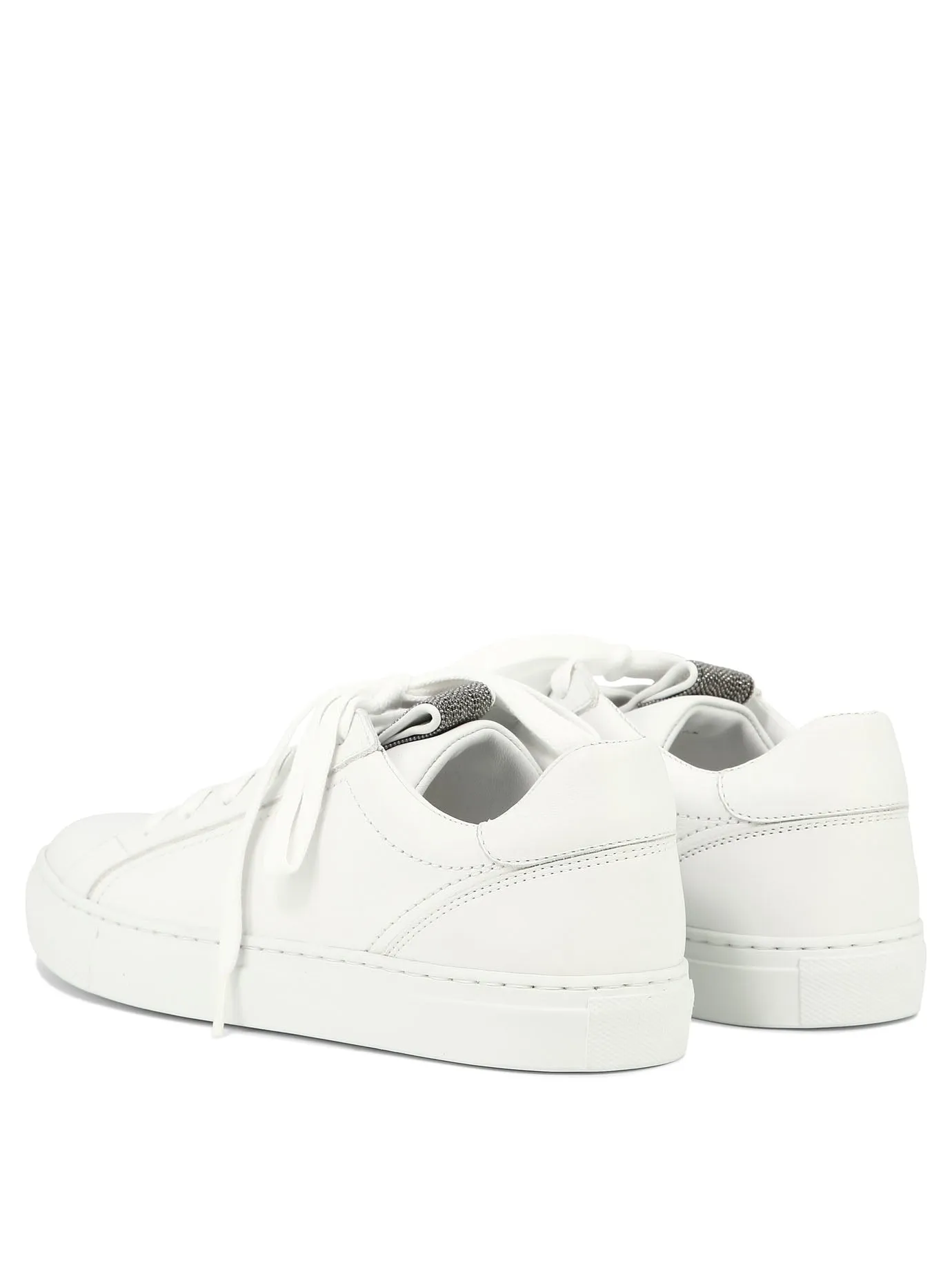 Mat Calf Sneaker With Precious Detail Sneakers & Slip-On White sold by Wanan Luxury product image thumbnail 3