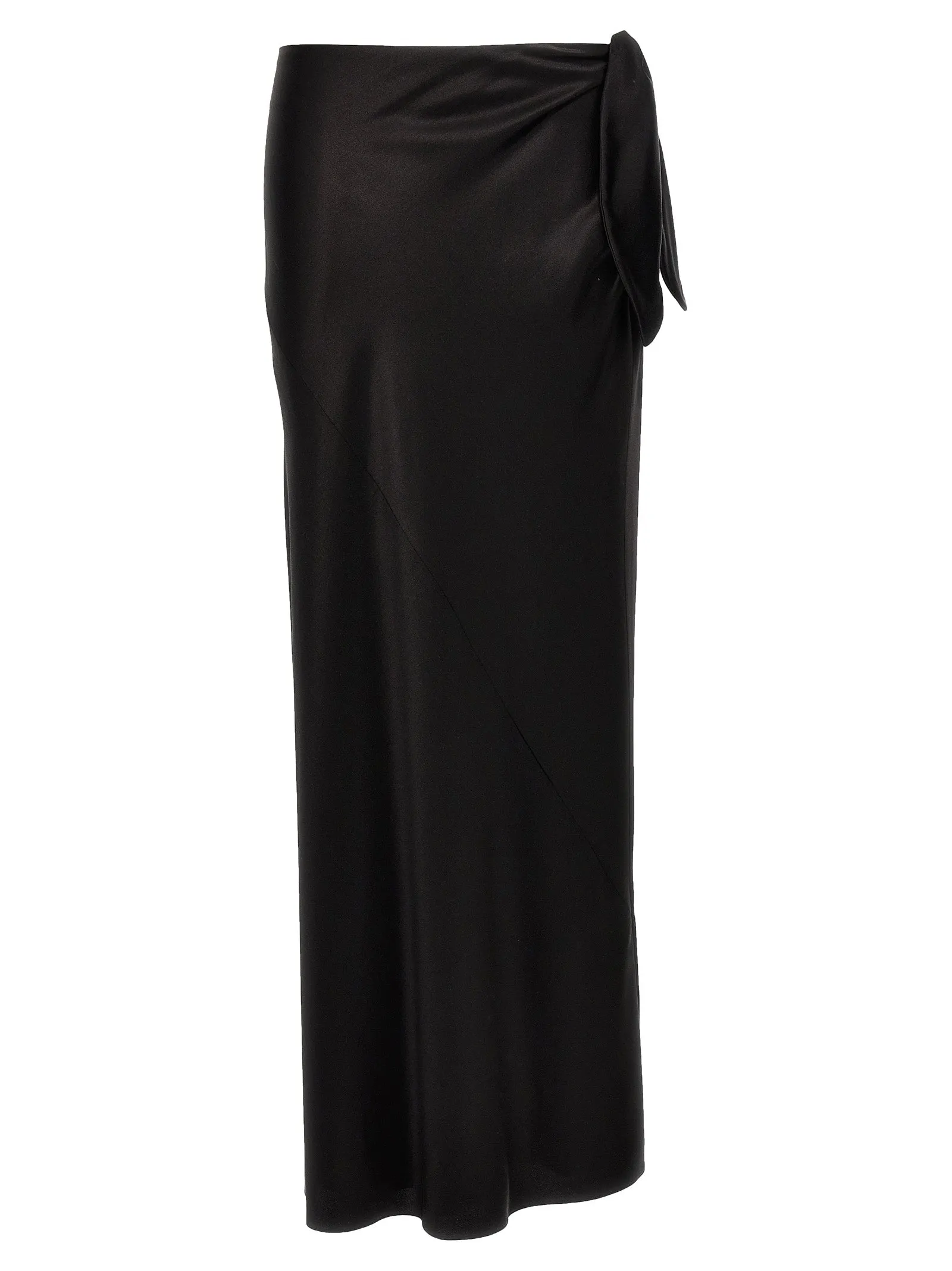 Knot Maxi Skirt Skirts Black sold by Wanan Luxury