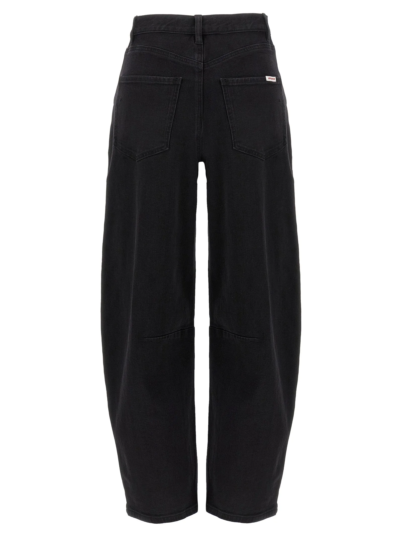 Black Barrel Leg Jeans Black sold by Wanan Luxury product image thumbnail 2