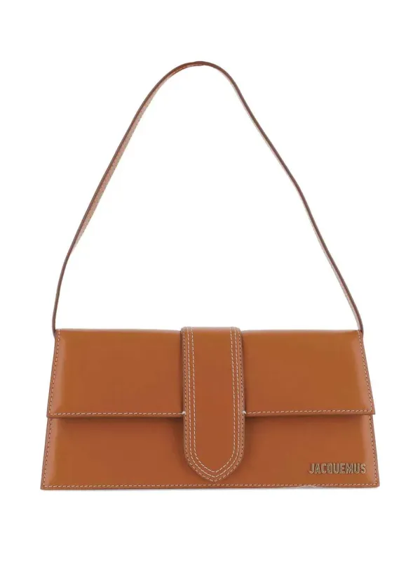 The Long Bambino Leather Flap Crossbody Bag made by Jacquemus