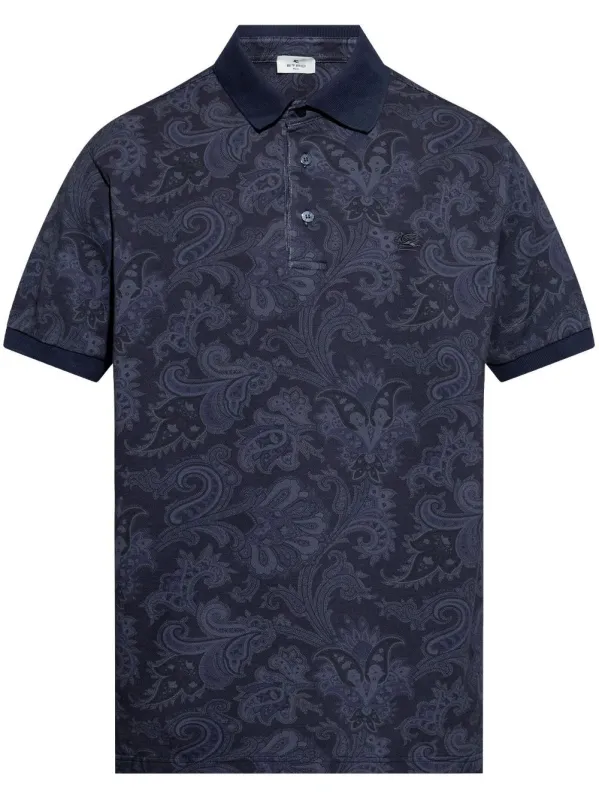 Paisley-Print Polo Shirt made by Etro